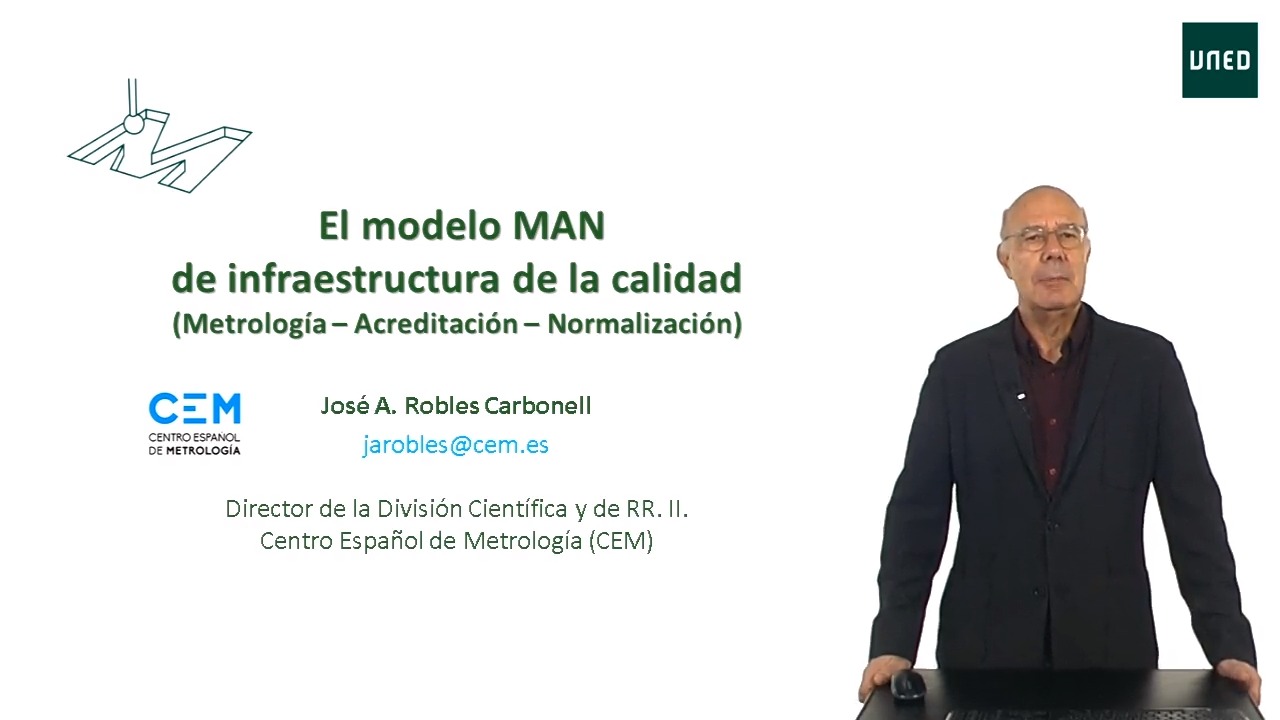 El modelo MAN de infraestructura de la calidad