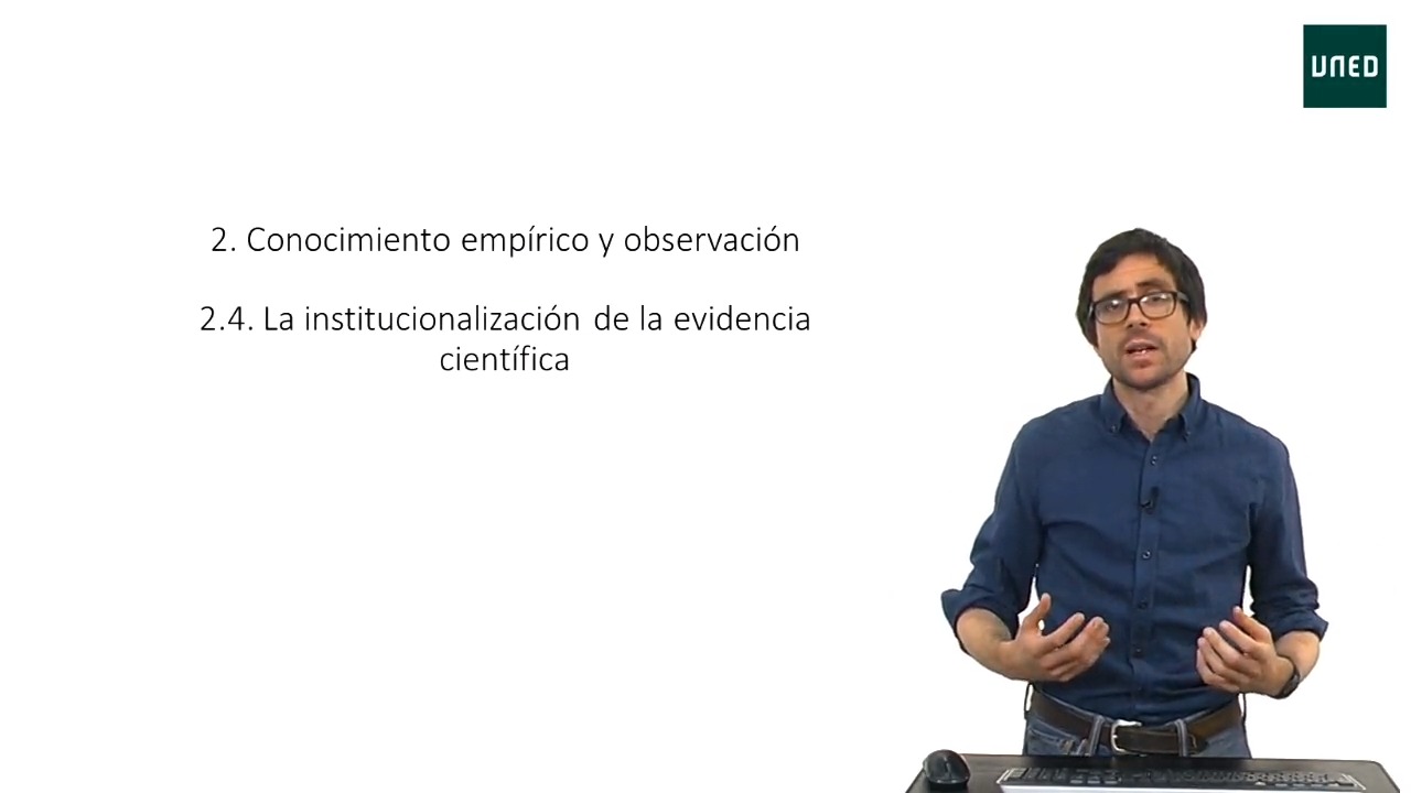 La institucionalización de la observación científica