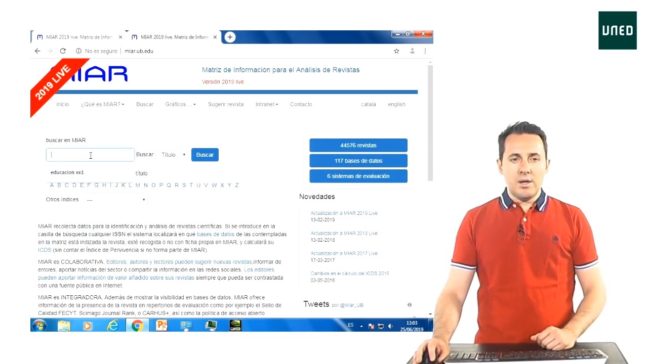 MIAR: herramienta para el análisis de revistas científicas