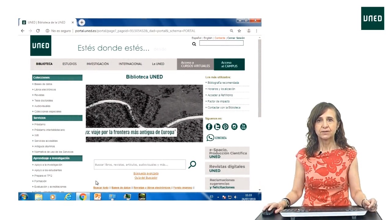 Cómo acceder a las bases de datos de la biblioteca de la UNED                    