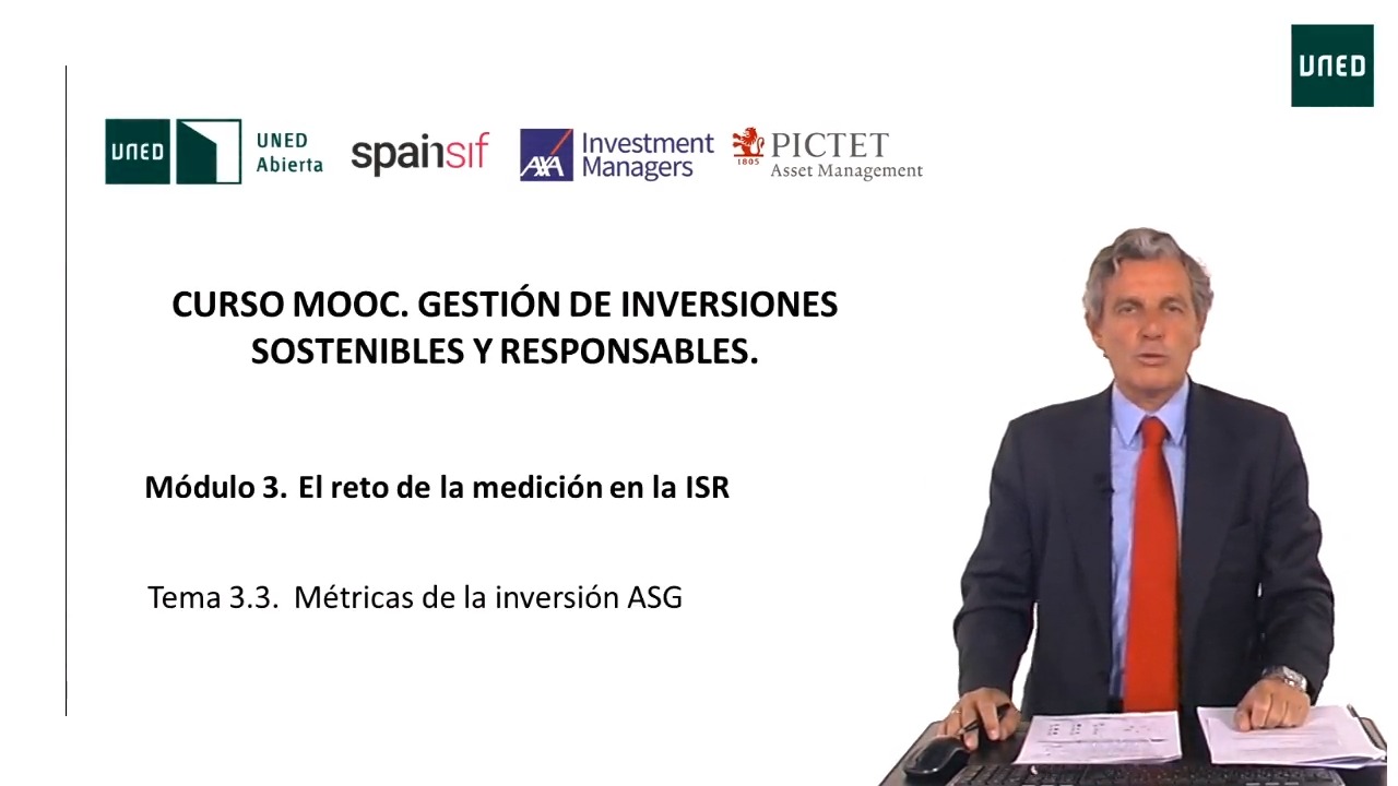 3.3 Métricas de la inversión ASG