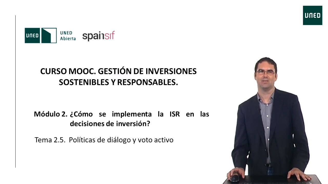 2.5 Políticas de diálogo y voto activo