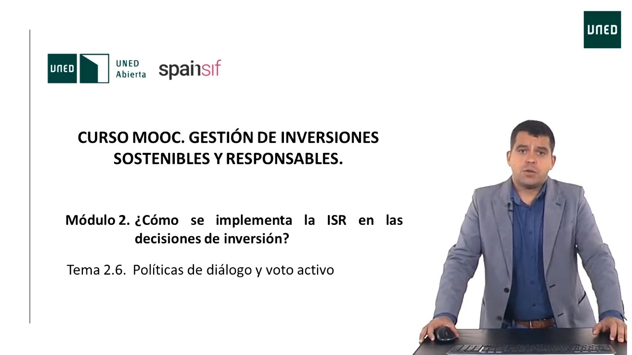2.6 Políticas de diálogo y voto activo. Normativa aplicable