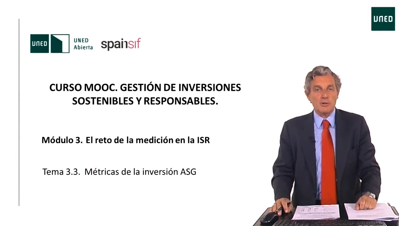 3.3 Métricas de la inversión ASG