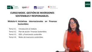 4.1 Curso MOOC Gestión de inversiones sostenibles y responsables. Introducción al módulo 4