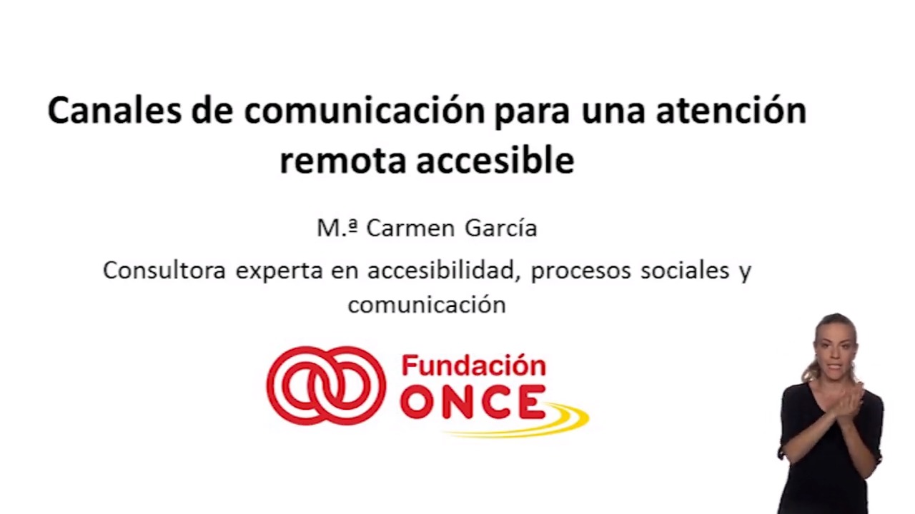 Canales de comunicación para una atención remota accesible (LS)