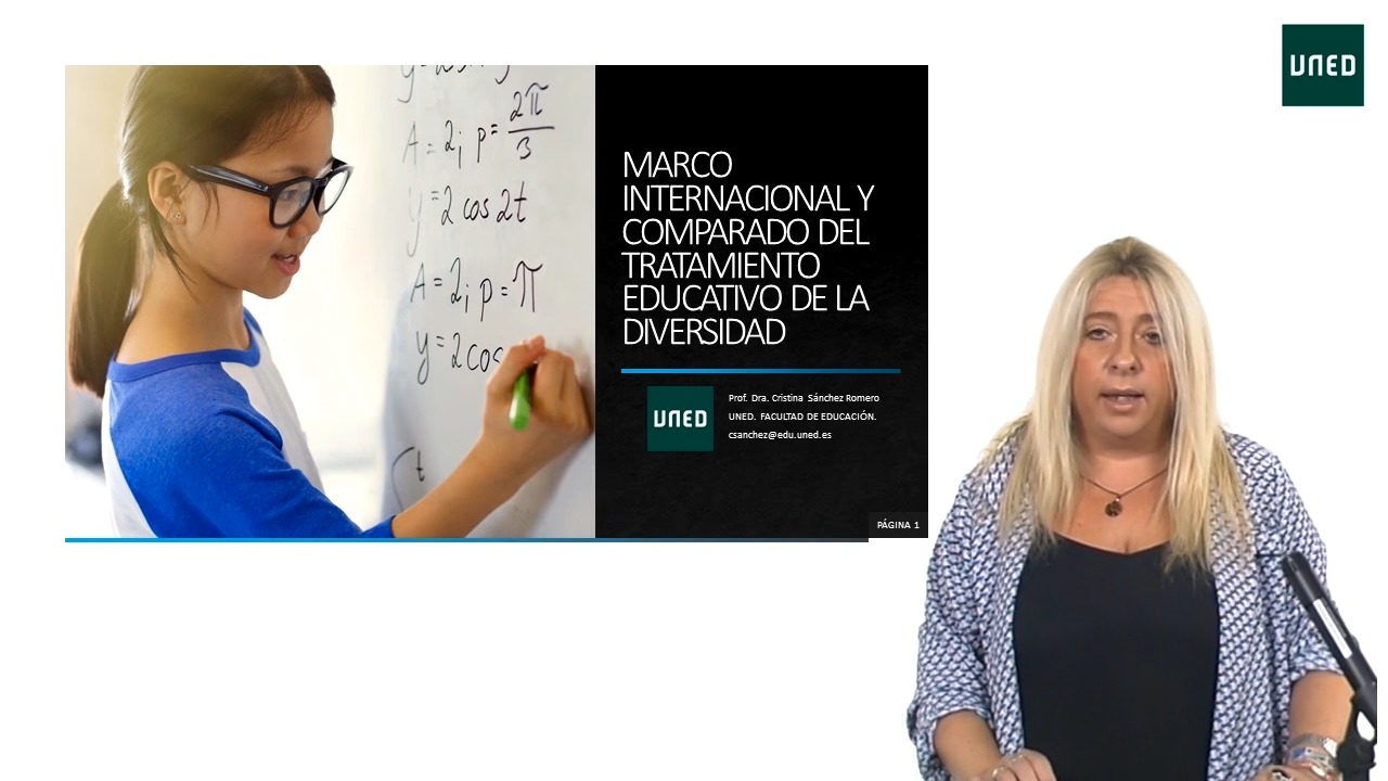 Presentación del Marco Internacional y Comparado.  Título: Estado del arte sobre la inclusión educativa a nivel nacional, europeo e internacional