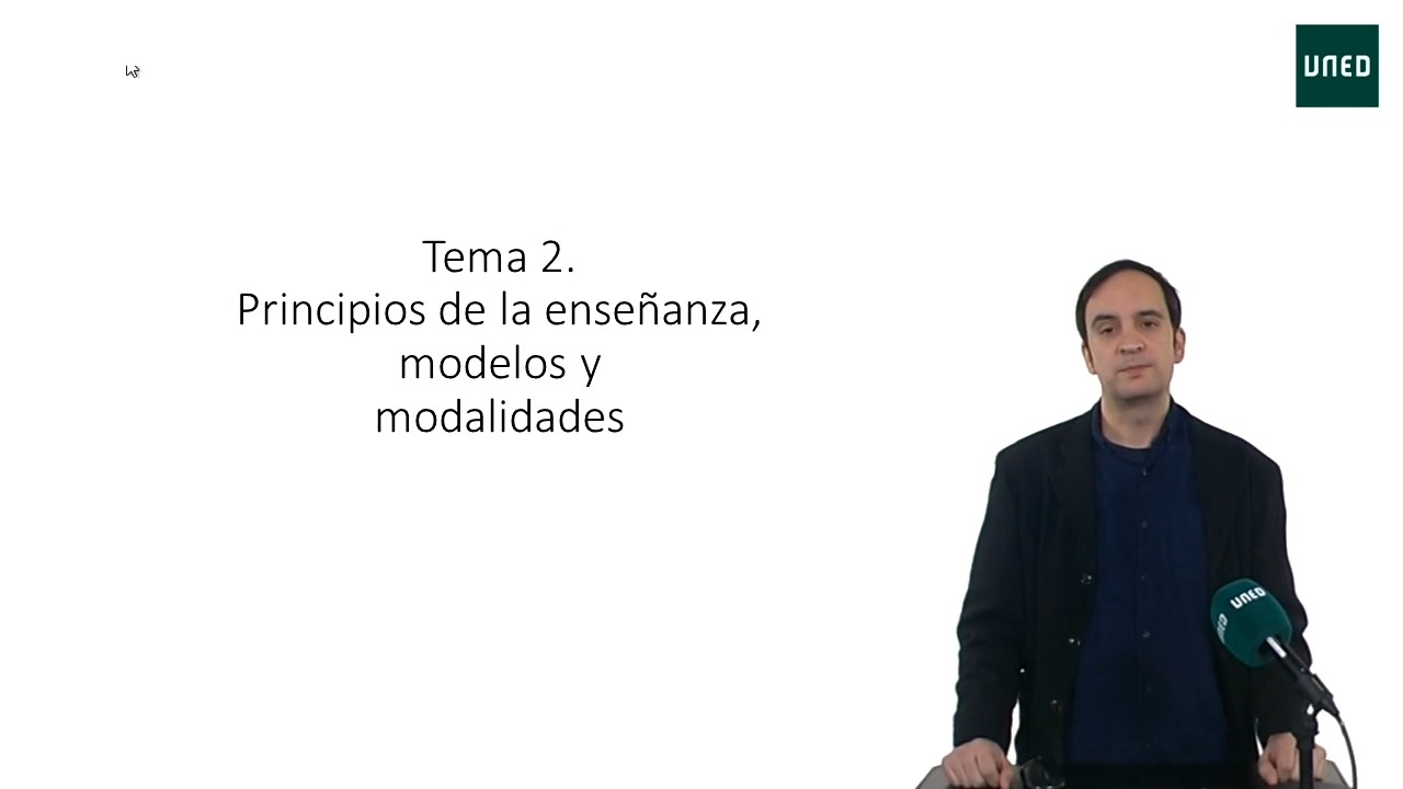 Principios de la enseñanza, modelos y modalidades 