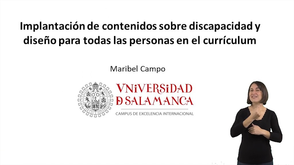 Implantación de contenidos sobre discapacidad y diseño para todas las personas en el currículum  (LS)