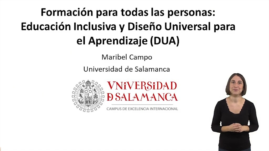 Formación para todas las personas: Educación Inclusiva y Diseño Universal para el Aprendizaje (DUA)  (LS)