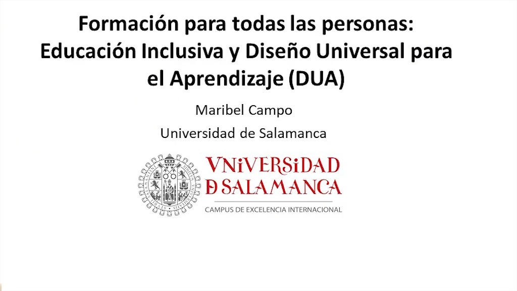 Formación para todas las personas: Educación Inclusiva y Diseño Universal para el Aprendizaje (DUA)      