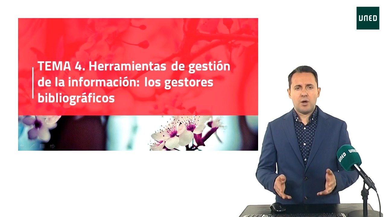 Módulo 4. Herramientas de gestión e la información: los gestores bibliográficos