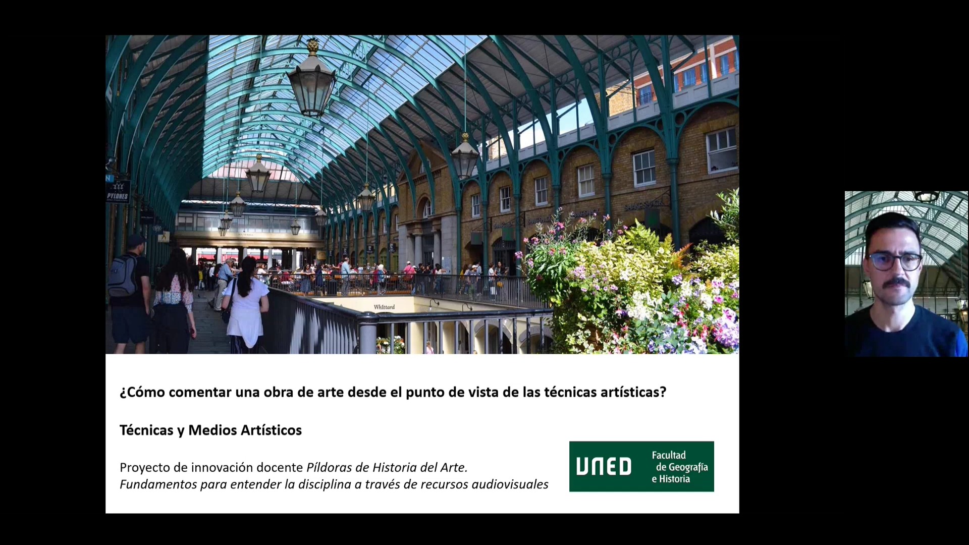 Cómo comentar una obra de arte desde el punto de vista de las técnicas: Covent Garden Market