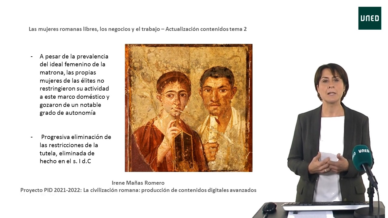 Mujeres romanas, negocio y trabajo