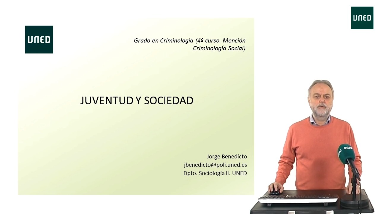 Presentación asignatura Juventud y Sociedad (Criminología)                                   