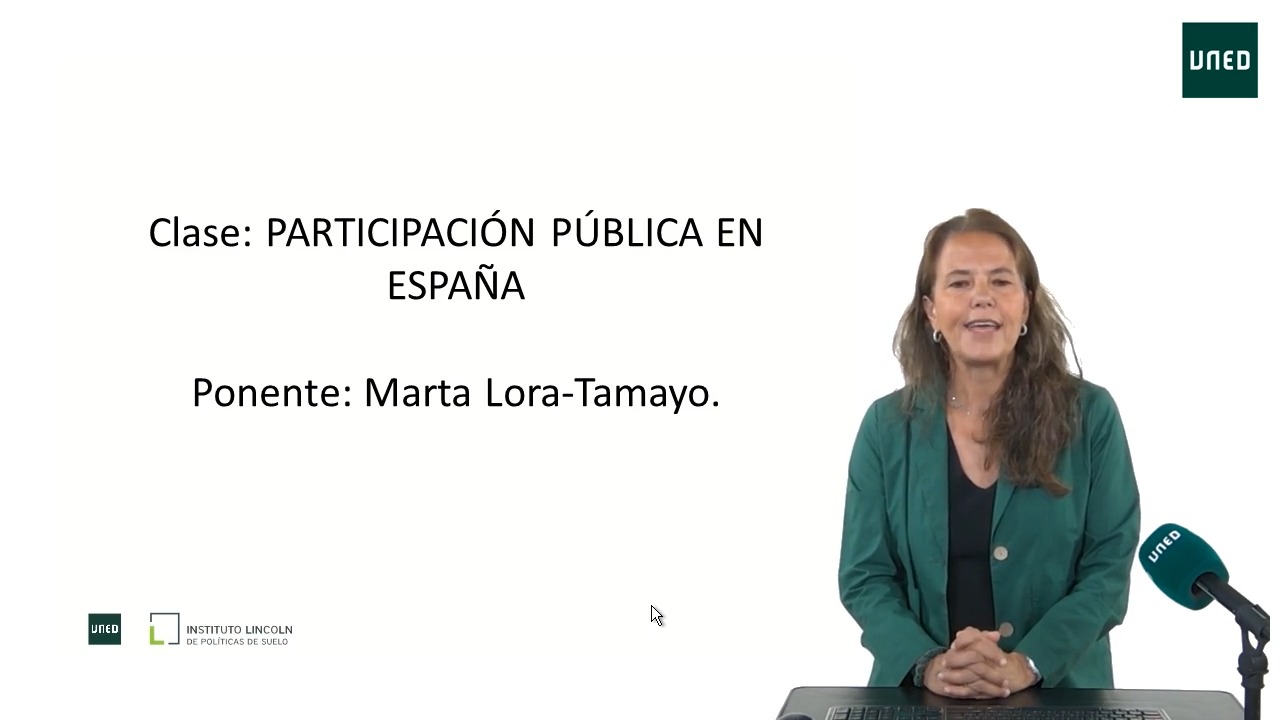Participación pública en España. Marco institucional y jurídico