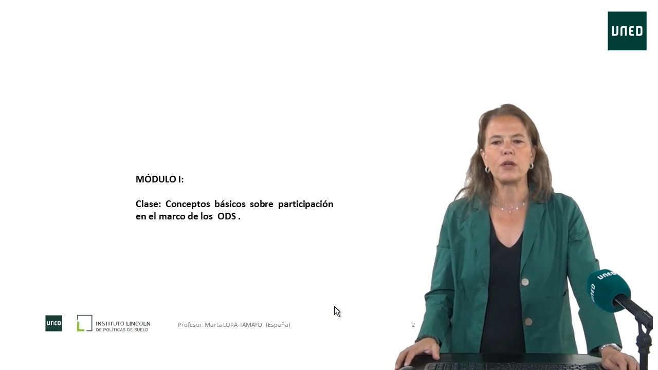 Conceptos básicos sobre participación en el marco de los ODS 