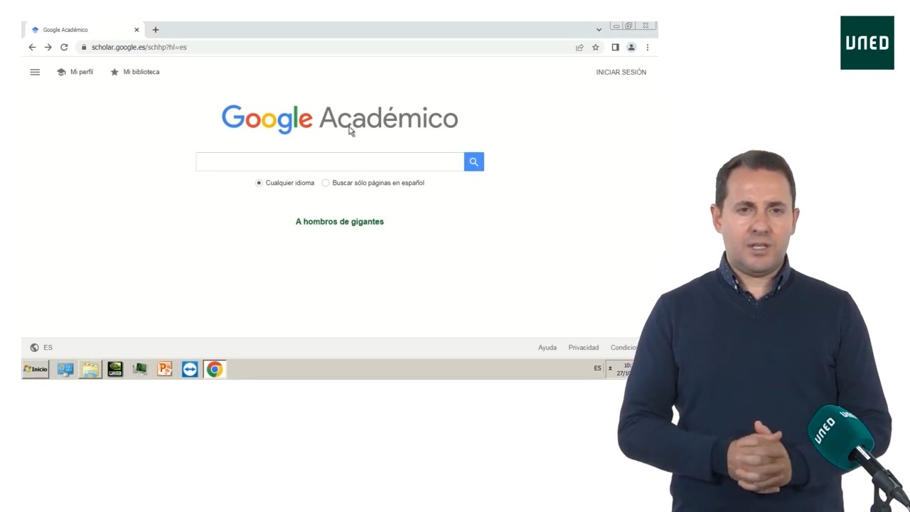 Búsqueda de información en Google Académico (Google Scholar)  