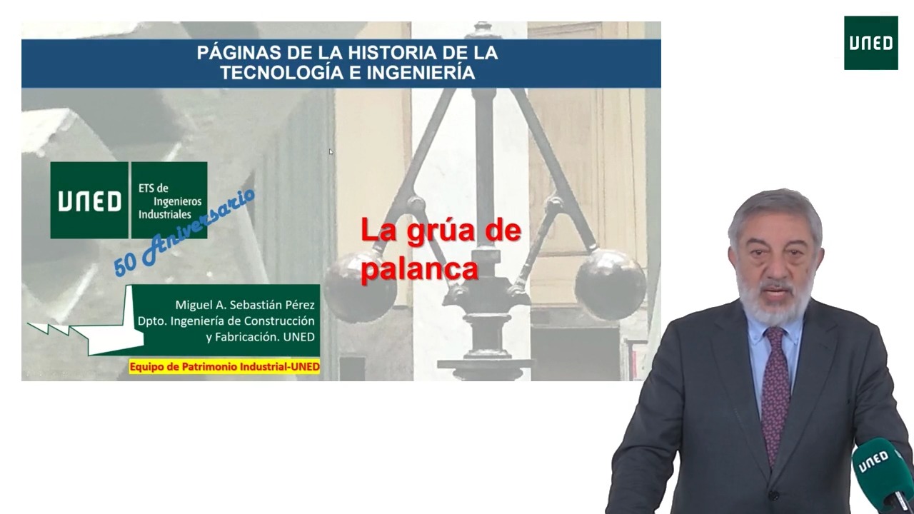La grúa primitiva de palanca 