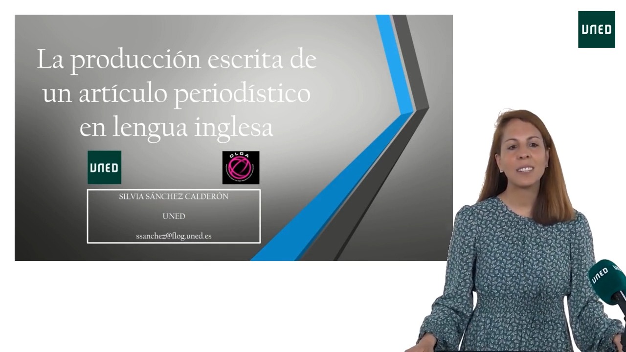 La redacción del artículo periodístico en inglés
