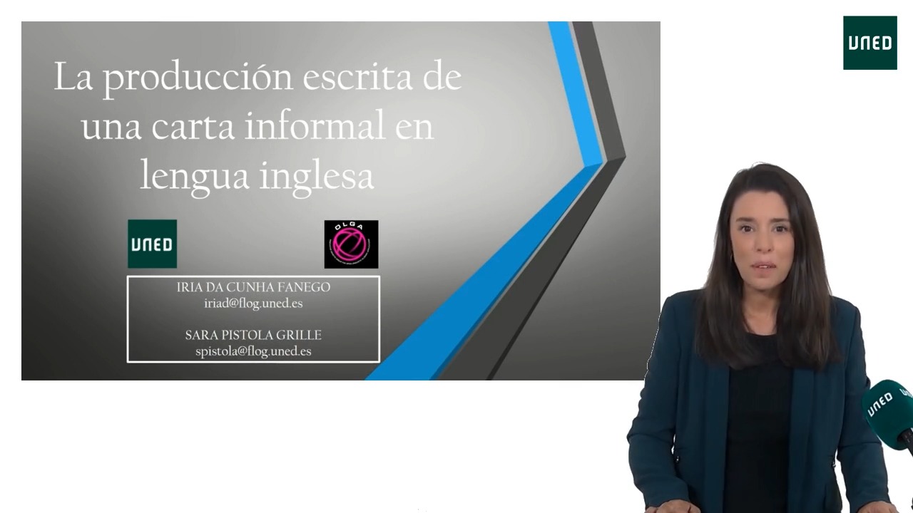 La redacción de una carta informal (a un amigo)