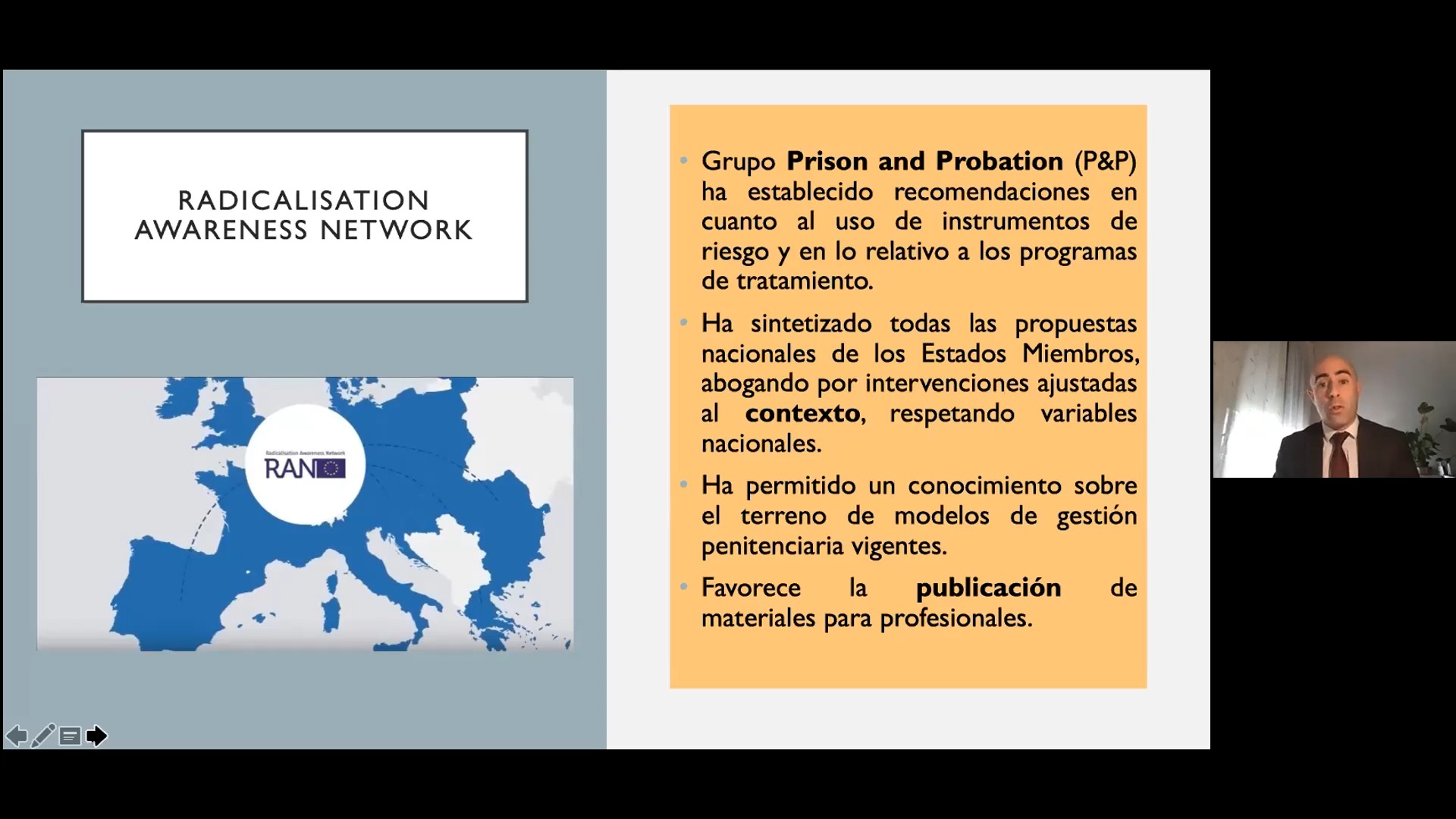 Segunda mesa: Estrategias de la administración penitenciaria para la prevención del yihadismo radical