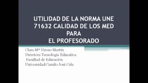 Para qué sirve la norma (aplicaciones): La experiencia del profesor