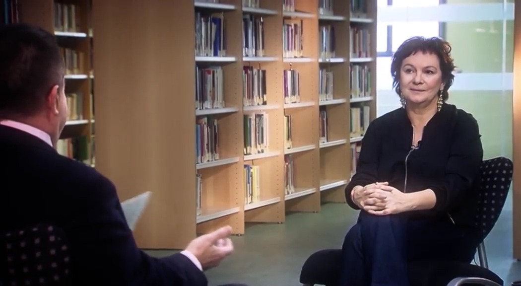 Clara Sánchez, académica de la RAE , dialoga con José Romera Castillo