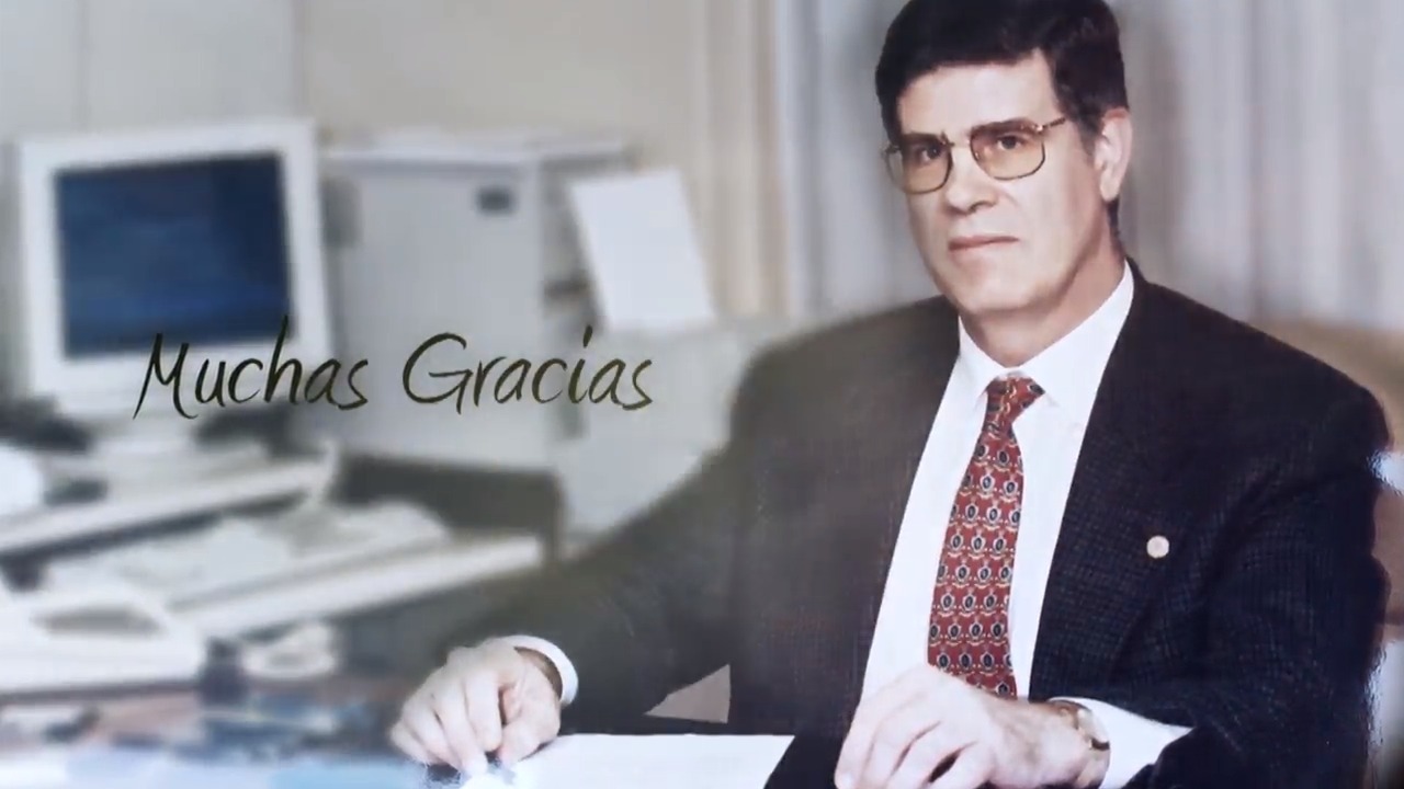 Homenaje al profesor Ramón Pérez Juste (video proyectado en el acto)