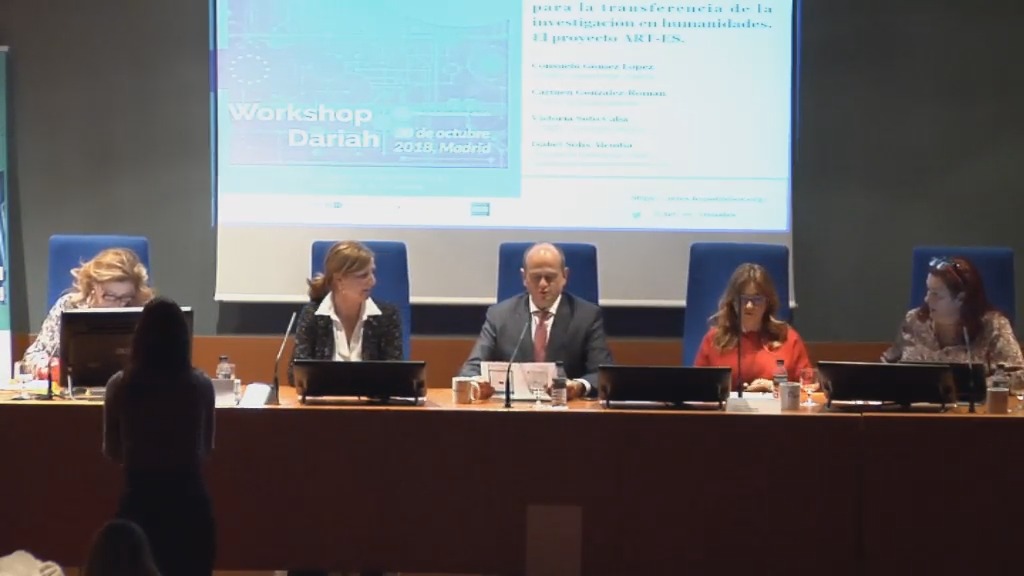 The digitorial as a tool for research transfering in the humanities: The ART-ES project
