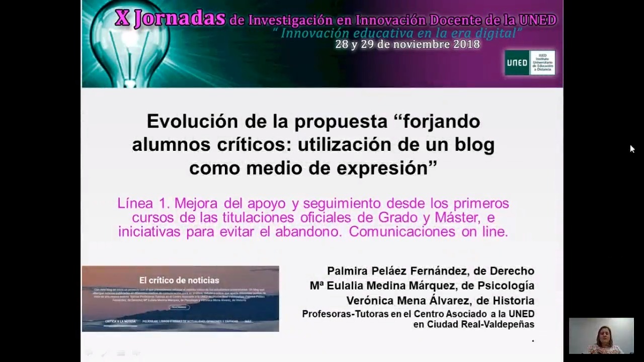 Evolución de la propuesta “Forjando alumnos críticos: utilización de un blog como medio de expresión”