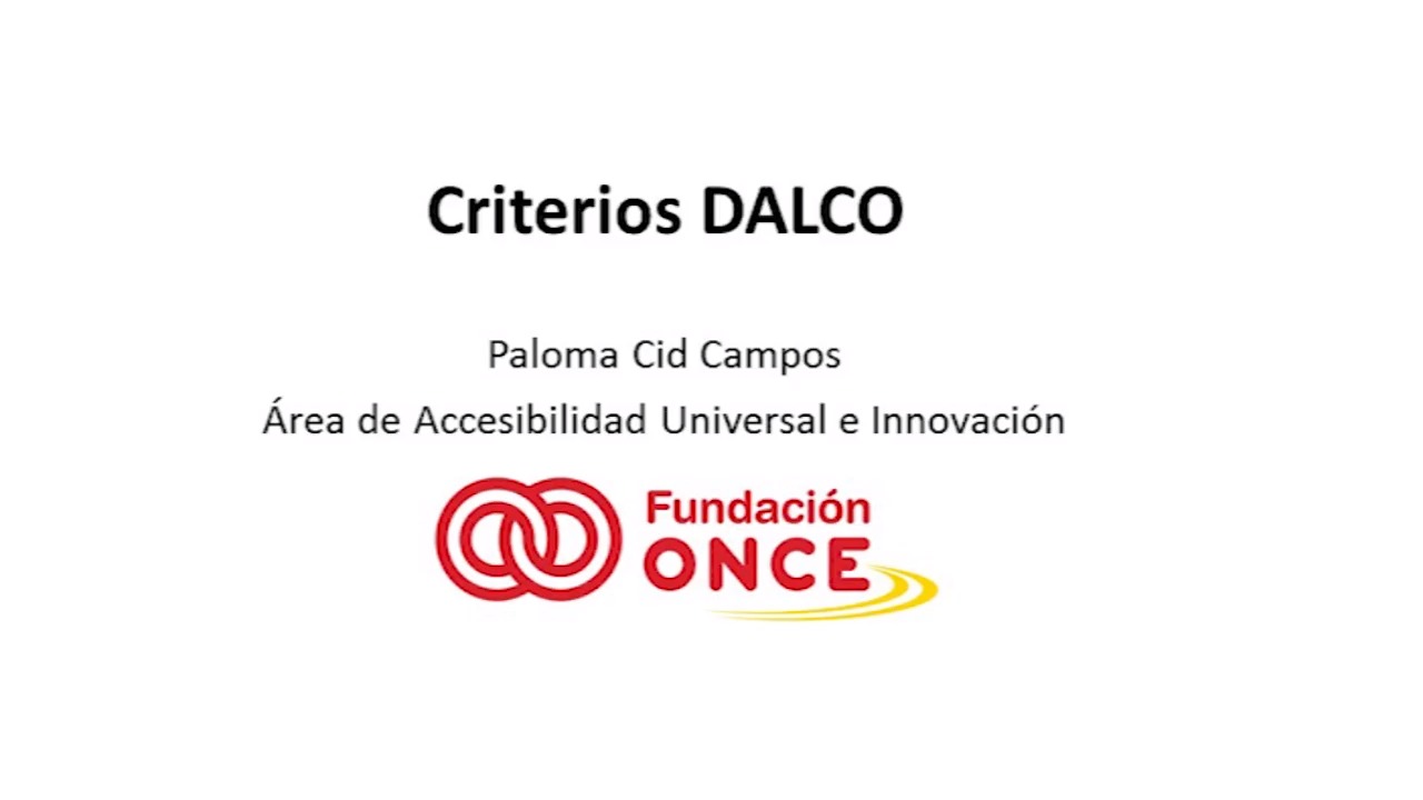 Vivienda accesible: Criterios DALCO