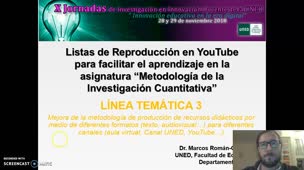 Listas de Reproducción en YouTube para facilitar el aprendizaje en la asignatura Metodología de la Investigación Cuantitativa