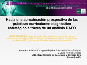 Hacia una aproximación prospectiva de las prácticas curriculares: diagnóstico estratégico a través de un análisis DAFO