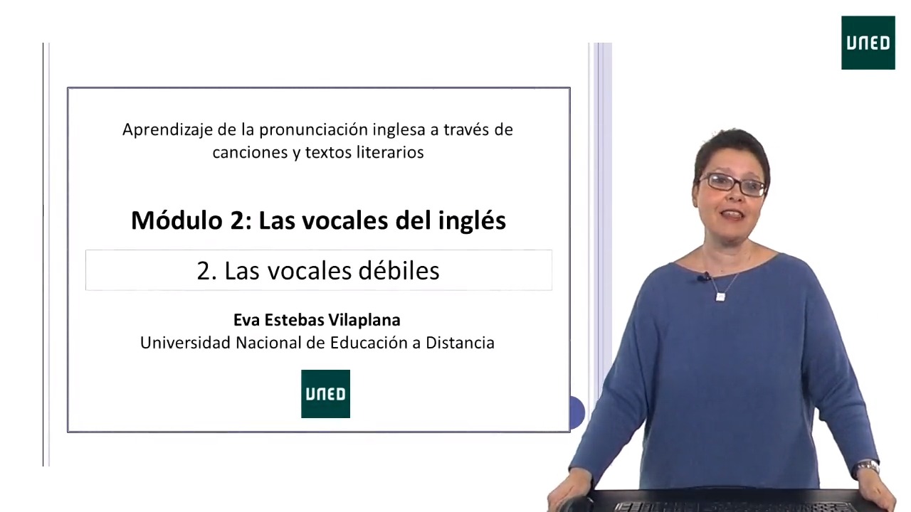 Módulo 2: Las vocales del inglés. CLASE 2 : Las vocales débiles