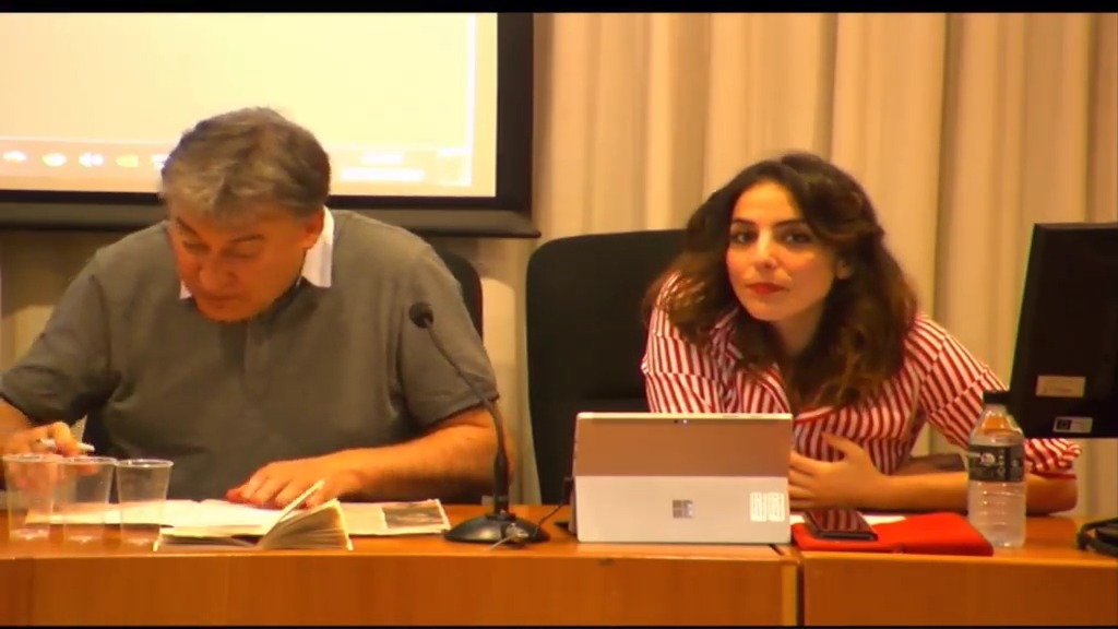 Mesa-Reunión de trabajo intervención de Francesca Giommi 