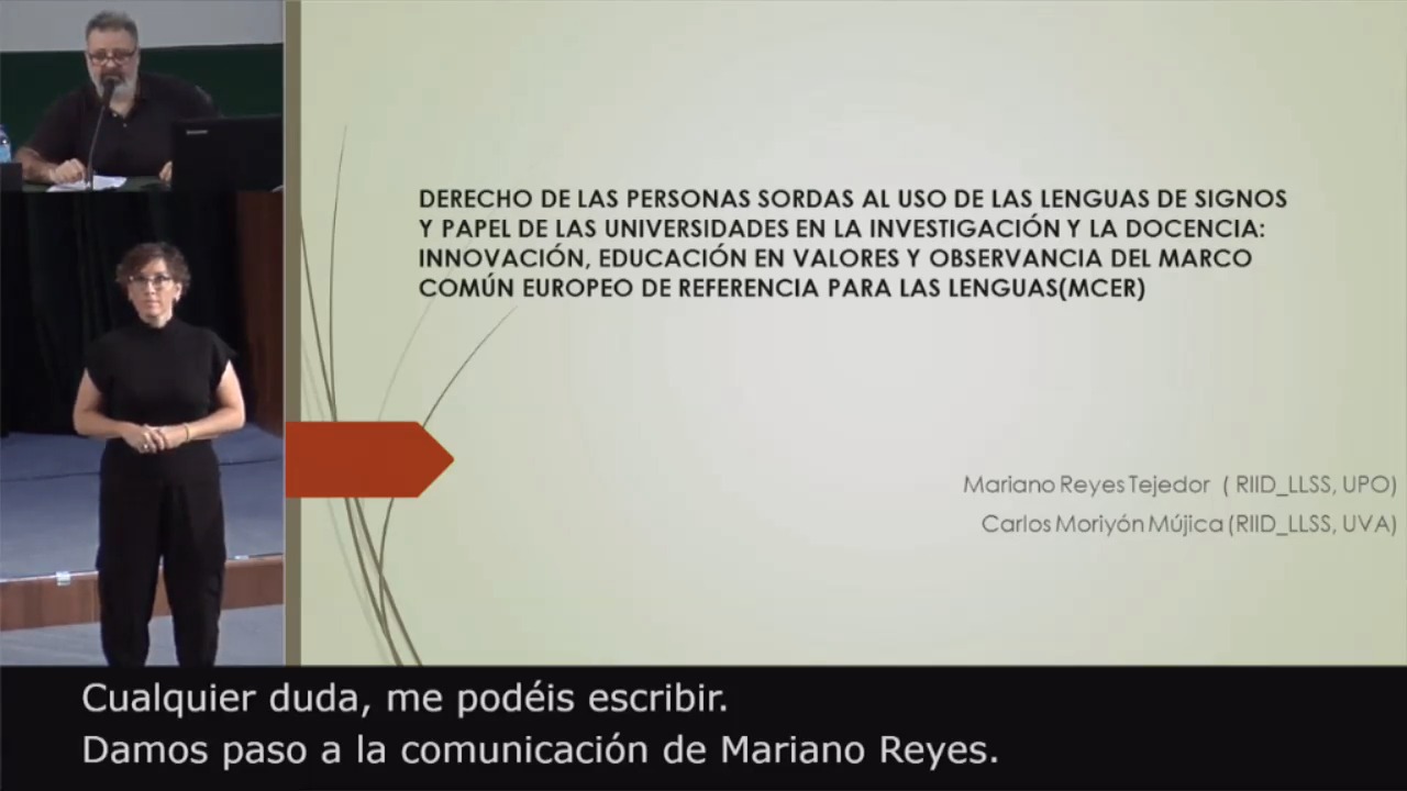 Derecho de las personas sordas al uso de las lenguas de signos y papel de las universidades en la investigación y la docencia: innovación, educación en valores y observancia del marco común europeo de referencia para las lenguas (MCER) 