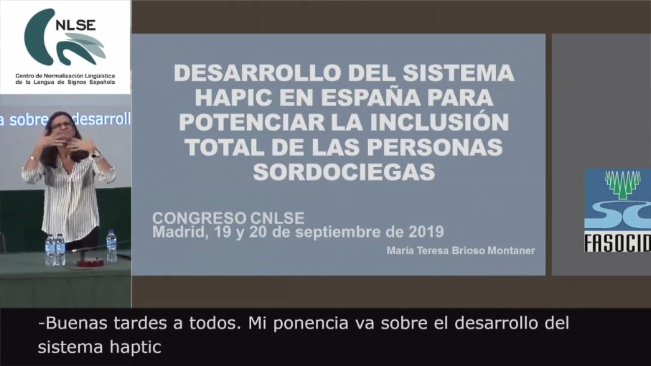 Desarrollo del sistema Haptic en España para potenciar la inclusión total de las personas sordociegas 