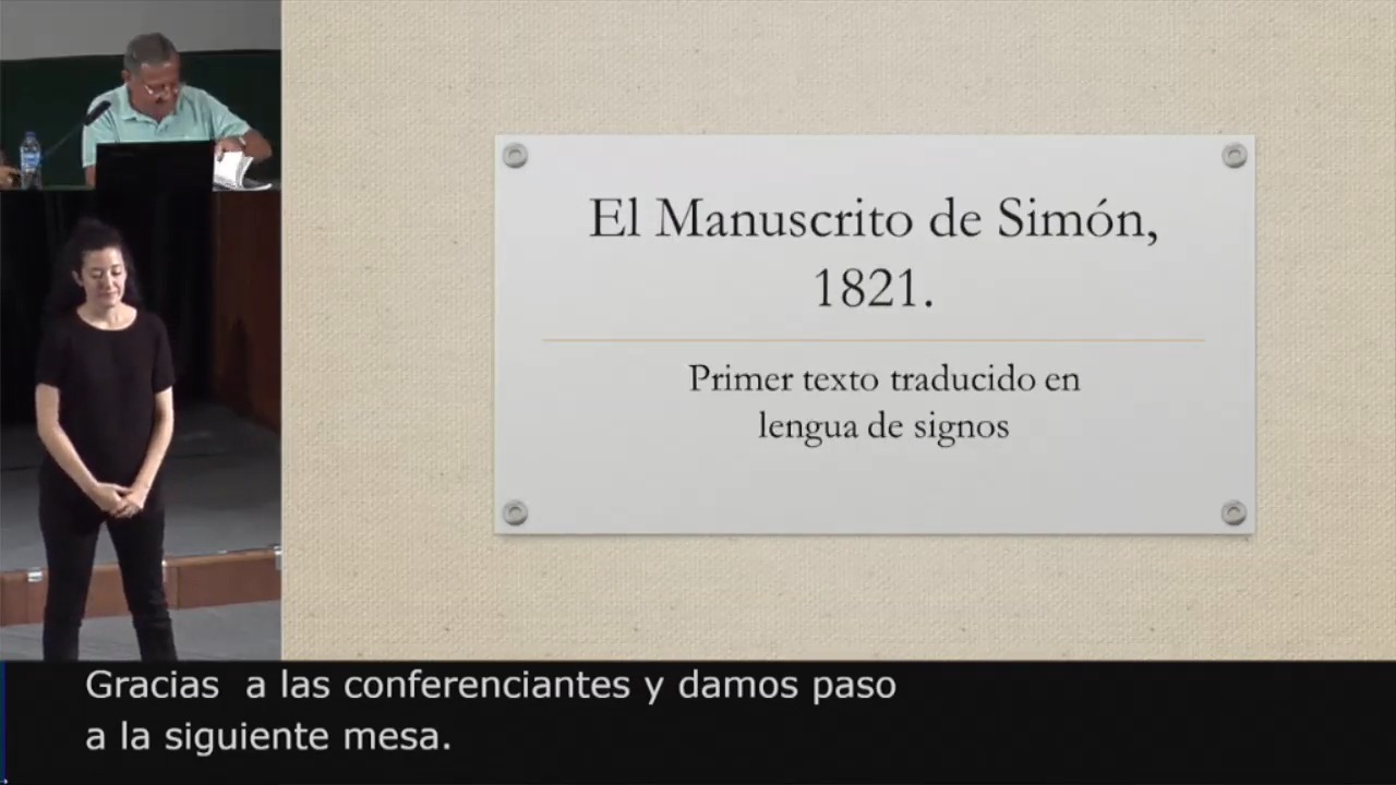 El manuscrito de Simón, 1821. Primer texto traducido en lengua de signos 