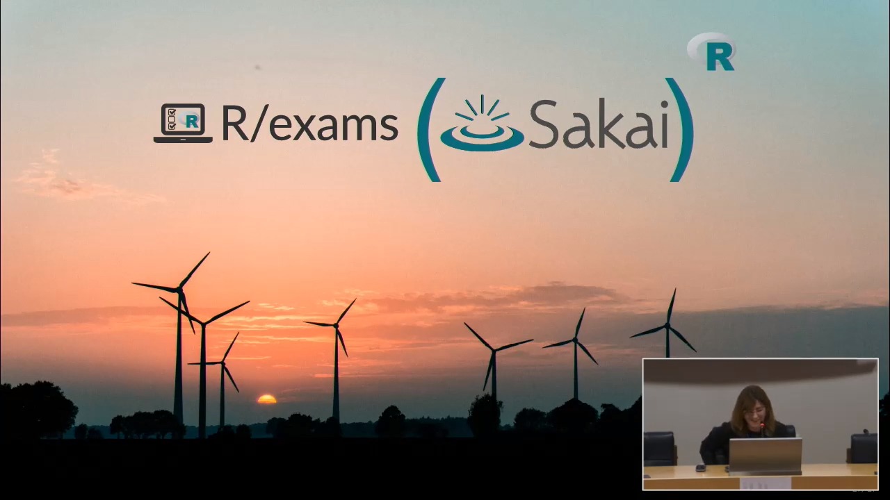 Sesiones relámpago 3. Proyecto de adaptación de R/exams a la plataforma Sakai
