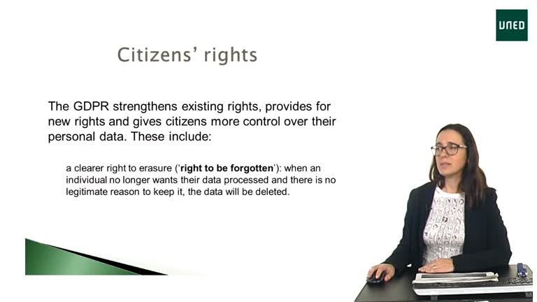 Lesson 2: The right to be forgotten               