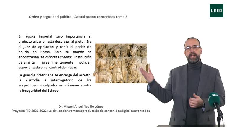 El orden y la seguridad pública
