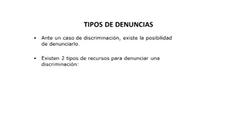 ¿Cómo denunciar una discriminación legalmente? M 4 –Versión Original