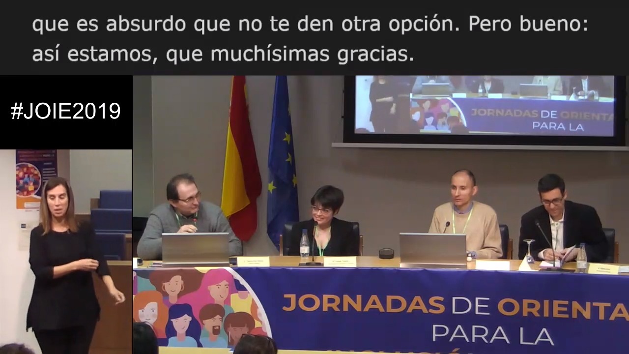 Turno de preguntas de la Mesa redonda: Perspectivas y retos de la transición de los estudiantes con discapacidad a la educación superior desde las familias y los servicios de orientación.