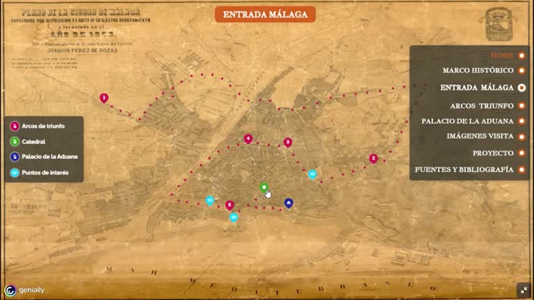 2.- Análisis y Perspectiva Virtual de la Entrada de Isabel II en Málaga