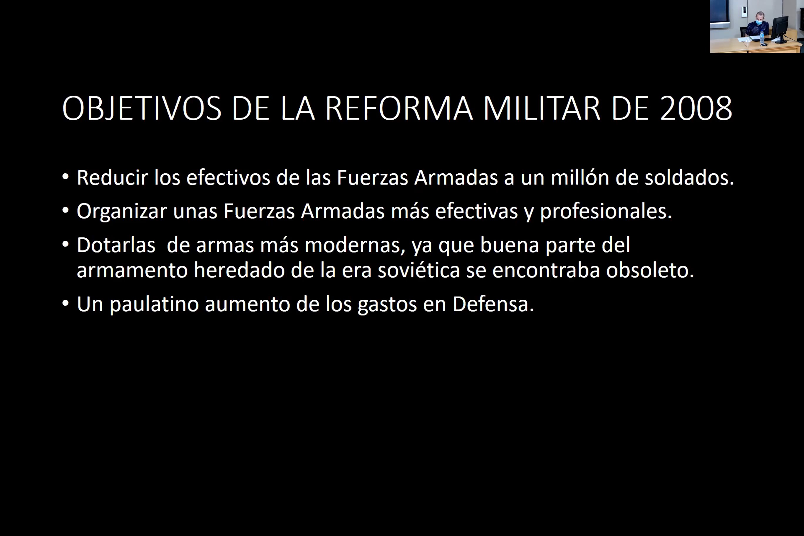 Rusia y su reforma militar: el resurgimiento como gran potencia (PRESENCIAL)