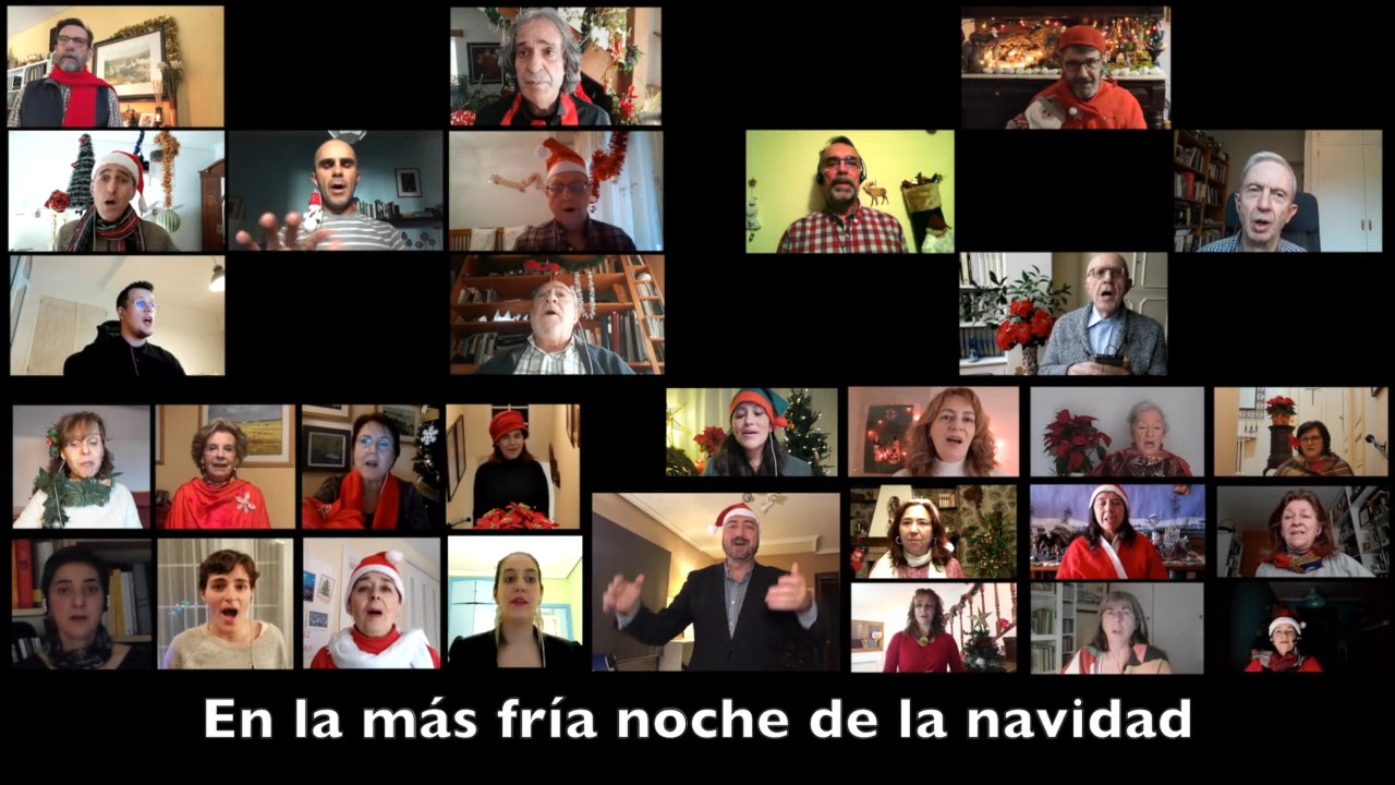En la más fría noche. (James E. Spilman) Felicitación Coro UNED 2020