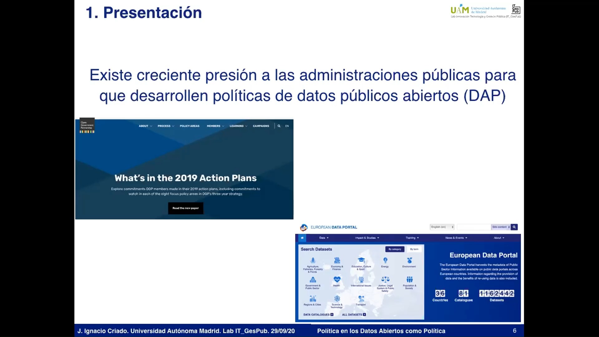 J. Ignacio Criado - Publicidad activa y datos abiertos