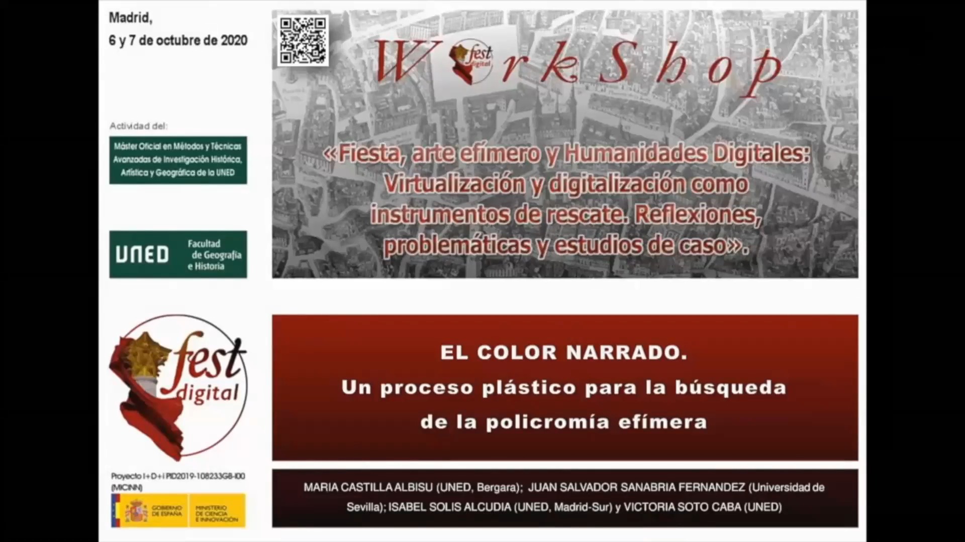 El color narrado. Un proceso plástico para la búsqueda de la policromía efímera.