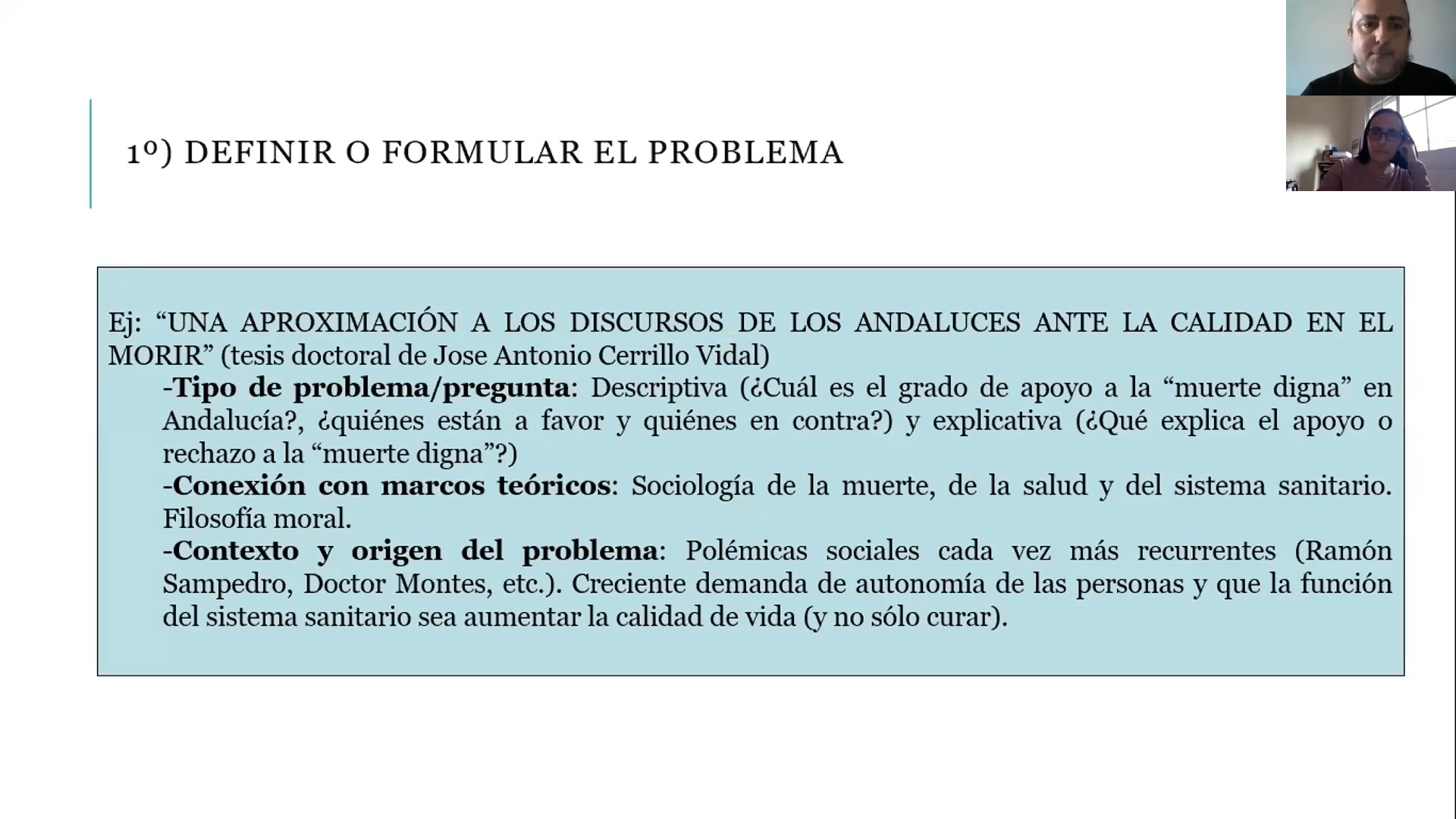 Sesión 1: El diseño de la investigación